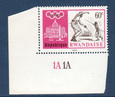 Rwanda, **, Yv 265, Mi 284A, 273, Esceime, JO Rome 1960 - Scherma