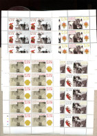 VATICANO 2011 ORDINAZIONE SACERDOTALE  BENEDETTO XVI 4 MINIFOGLI ** MNH - Unused Stamps