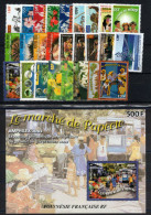 Polynésie - Année 2002 Complète N** MNH Luxe Avec BF : YV 656 à 681 + BF 28 - Komplette Jahrgänge