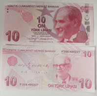 Turkey Turkiye 10 Lira 2022 9th Emission P#223 Prefix F UNC - Türkei