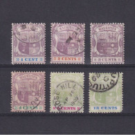 MAURITIUS 1895, SG# 127-132, Coat Of Arms, MH/Used - Mauritius (...-1967)