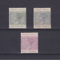 GRENADA 1883, SG# 30-34, CV £20, Part Set, QV, MH - Grenada (...-1974)