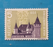 SUIZA ANIVERSARIO 1958 Yv 602 MNH - Nuevos