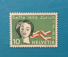 SUIZA MUJER 1958 Yv 603 MNH - Nuevos