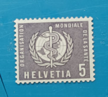 SUIZA OMS 1957 Yv 5387 MNH - Nuevos