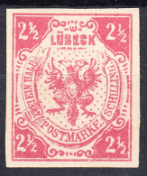 LUBECK 1859, SEPARATE MNH STAMP - MiNo 4 With PERFECT QUALITY, *** - Luebeck