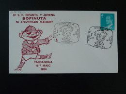 Lettre Cover Marionettes Puppets Tarragona Espagne Spain 1984 Ref 102597 - Marionette