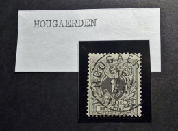 Belgie Belgique - 1884  - COB/OBP  43  -  Gestempeld /obl. - Hougaerden 1892 - 1869-1888 Lying Lion