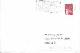 Enveloppe , 16/1/98, Lorient Naval - Militaire Stempels Vanaf 1900 (buiten De Oorlog)