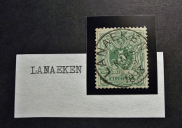 Belgie Belgique - 1884  - COB/OBP  45  -  Gestempeld /obl. - Lanaeken 1893 - 1869-1888 Lion Couché (Liegender Löwe)