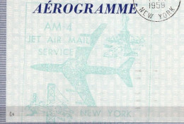 United Nations New York Aerogramme Stationery Domestic Used 1959 Special Cancel AM4 Jet Air Mail - Storia Postale