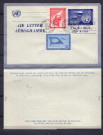 United Nations New York Aerogramme Stationery Uprated Special Cancel 1959 (1954 Issue?) - Storia Postale