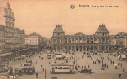 BELGIQUE - Bruxelles - Gare Du Nord Et Place Rogler - Véhicules - Habitants - Bâtiments -  Carte Postale Ancienne - Cercanías, Ferrocarril