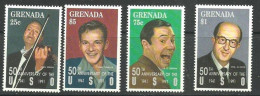 GRENADA, Musique. Chanteurs Années 50. Yvert N°1309/12. ** MNH (sinatra, Jack Benny Etc.) - Cantanti