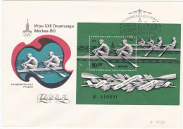 RUSSIA - BUSTA FDC - XXII OLIMPIADE 1980 - BUSTA NUMERATA. - FDC