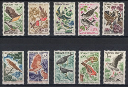 Monaco - YV 581 à 590 N** MNH Luxe Complete Oiseaux Cote 18,50 Euros - Nuovi