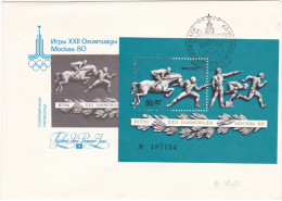 RUSSIA - BUSTA FDC - XXII OLIMPIADE 1980 - BUSTA NUMERATA. - FDC