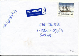 Finland Cover Sent To Sweden 1998 Single Franked But No Postmarks - Covers & Documents