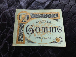 VP-514 , Etiquette , Sirop De Gomme Pur Sucre - Bevande Analcoliche