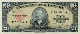 Cuba P-80c 20 Pesos 1960 AU - Cuba