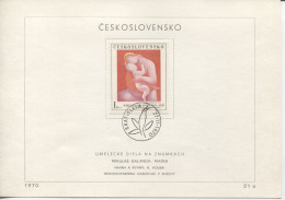 Tschechoslowakei # 1965 Ersttagsblatt Mikulas Galanda Nationalgalerie - Covers & Documents