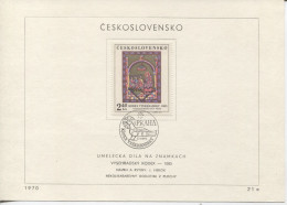 Tschechoslowakei # 1969 Ersttagsblatt Cedex Vysehradsky Hl. 3 Könige Nationalgalerie - Covers & Documents