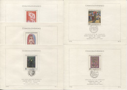 Tschechoslowakei # 1965-9 Ersttagsblatt-Satz Nationalgalerie - Covers & Documents
