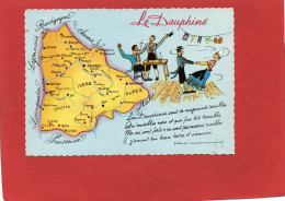 LE DAUPHINE---multi-vues---( Carte Routière )--voir 2 Scans - Rhône-Alpes