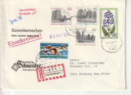 Einschreiben, Reutlingen, Verschiedene Sondermarken  1978, U. A. Neu Berlin 40,50,60 Pg - Covers & Documents