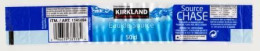 Étiquette D'eau De Source " KIRKLAND - Source CHASE " 50cl _Ee68 - Andere & Zonder Classificatie