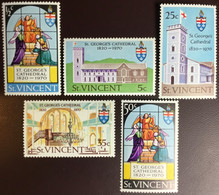 St Vincent 1970 St George’s Cathedral Anniversary MNH - St.Vincent (...-1979)