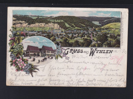 Litho Wyhlen 1905 Soldatenkarte - Grenzach-Whylen