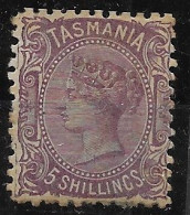 Tasmania Rare Stamp Original Gum Mh * 140 Euros 1912 - Mint Stamps