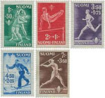 636029 HINGED FINLANDIA 1945 DEPORTE - Usati