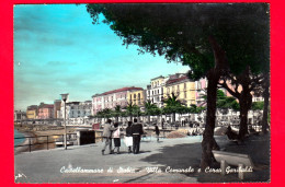 ITALIA - Campania - CASTELLAMARE DI STABIA (Napoli) - Villa Comunale E Corso Garibaldi - Cartolina Viaggiata 1961 - Castellammare Di Stabia