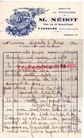 82- CAUSSADE- RARE FACTURE M. NEBOT-FRUITS PRIMEURS-RUE REPUBLIQUE-A LAPORTE ST SAINT YRIEIX 87-1939 - Artigianato