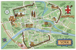 - Carte Géographique De YORK. - Scan Verso - - York