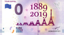 Billet Touristique - 0 Euro - France - Tour Eiffel (2019-5) - Pruebas Privadas