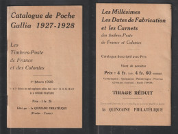 Catalogue De Poche GALLIA  De 1927/1928 Des TIMBRES DE FRANCE ET DES COLONIES De Mars 1928 -10 Scan - Auktionskataloge