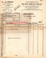 87 - LIMOGES-FACTURE CHARBONS FERS FONTES ZINC- PENICAUT-8 RUE LOUVRIER DE LAJOLAIS-RATINAUD SAINT LAURENT GORRE 1937 - Artigianato