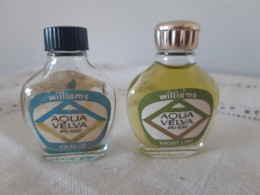 2   Rares Miniatures Homme    AQUA VELVA   WILLIAMS - Miniaturen Flesjes Heer (zonder Doos)