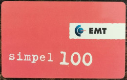 Carte De Recharge - 100 Kr,  - EMT – Simpel Estonie 2000 - Télécarte ~82 - Estonie