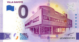 Billet Touristique - 0 Euro - France - Villa Savoye (2023-1) - Pruebas Privadas