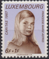 1967 Luxemburg Princess Marie-Astrid (*1954) ** Mi:LU 763, Sn:LU B262, Yt:LU 714, Sg:LU 813 - Nuevos