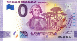 Billet Touristique - 0 Euro - Madagascar - The King (2021-1) - Pruebas Privadas