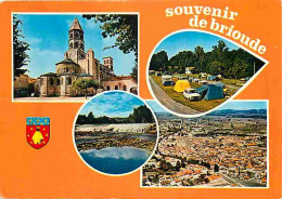 43 - Brioude - Multivues - Automobiles - Camping - Blasons - Eglise Saint Julien - CPM - Voir Scans Recto-Verso - Brioude