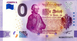 Billet Touristique - 0 Euro - Autriche - Joseph II (2021-4) - Pruebas Privadas