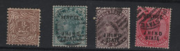 JHIND - Petit Lot De 4 Timbres -  Années 1862 à 1903  - O/* - - Holkar