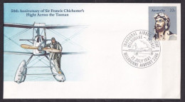 AUSTRALIA. 1981/50th Anniversary Of Sir Francis Chichester's/illustrated PS Envelope. - Lettres & Documents