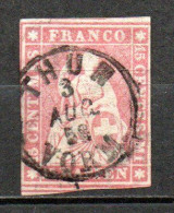Yv 28 Oblitéré THUN - Cote 60,00 (2 Scans) - Used Stamps